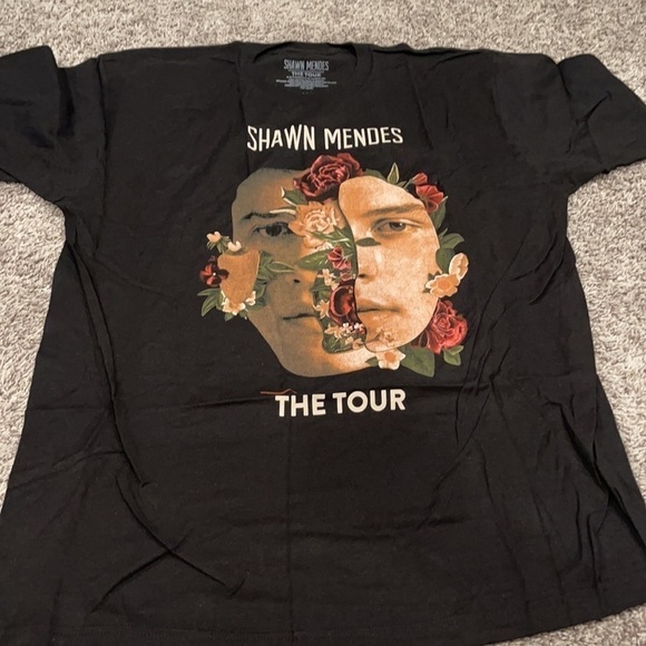 Shawn Mendes FLOWER MASK T-Shirt NEW - Picture 4 of 5